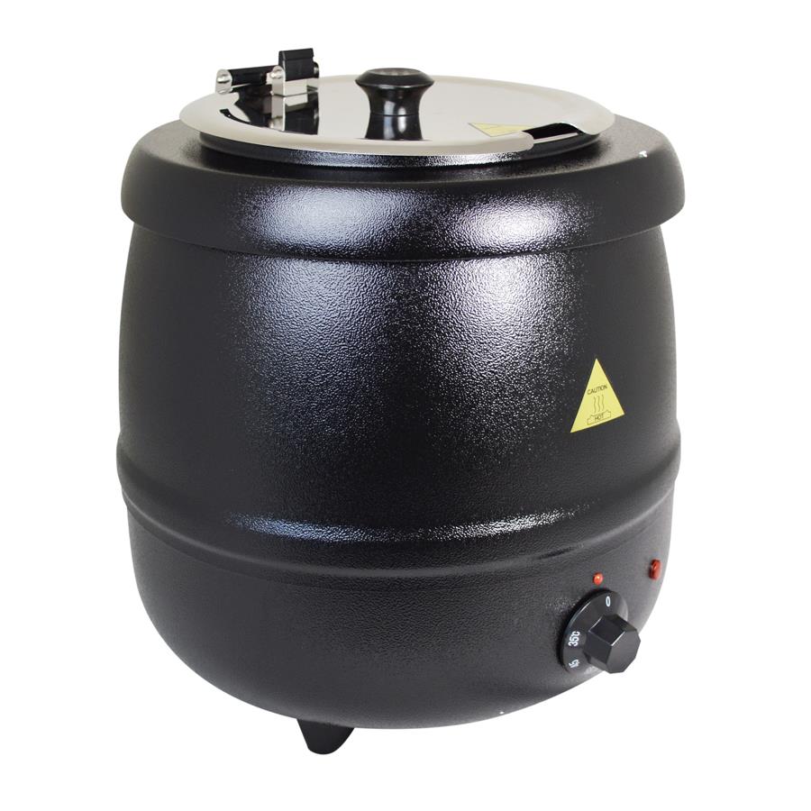 Black Soup Kettle 10ltr - UK 3 pin PLUG