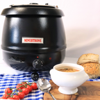 Black Soup Kettle 10ltr - UK 3 pin PLUG