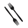 Black Heavy Duty Reusable PS (165mm/6.5") Fork Box of 1000
