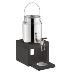 Stainless Steel Milk Dispenser with Black Beech Wood Base (Pre Order Only)