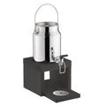Stainless Steel Milk Dispenser with Black Beech Wood Base (Pre Order Only)