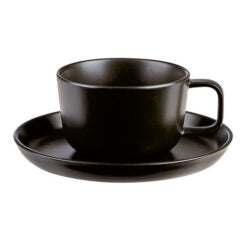 Nordika Black Saucer 17cm Box of 12