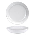 Costa Verde Nordika White Deep Plate 24cm Box of 12