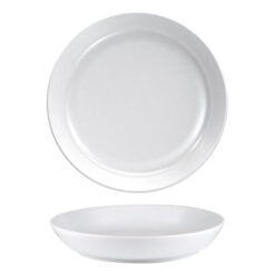 Costa Verde Nordika White Deep Plate 24cm Box of 12