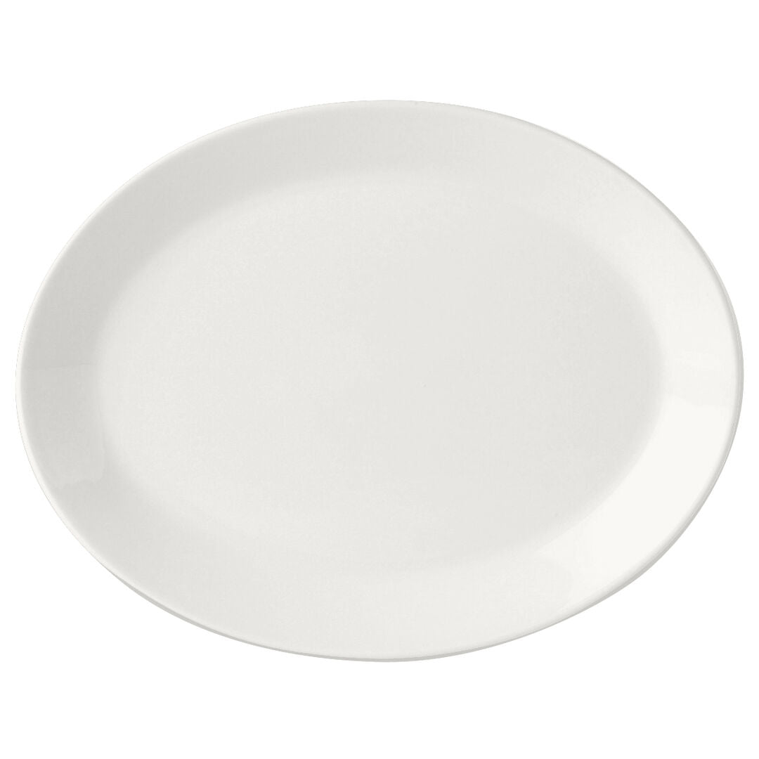 Simplicity White Oval Coupe Plate 30.5cm (12")