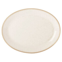 Seasons by Porcelite Oatmeal Oval Plate 30cm/12" pack of 6