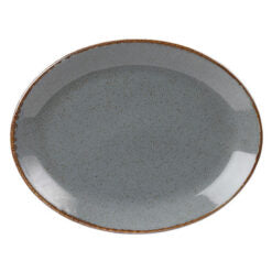 Seasons by Porcelite Storm Oval Plate 30cm/12" Box of 6