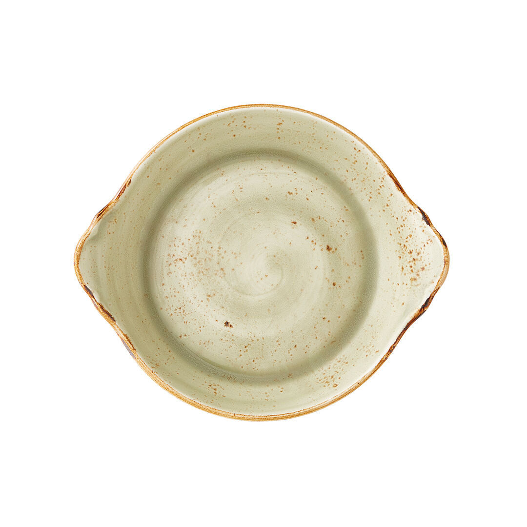 Craft Green Round Eared Dish 21.5cm (8 1/2")