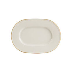 Line Gold Band Oval Plate 25cm (Special Purchase Item Delivery Lead Time 14 Working Days)