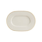 Line Gold Band Oval Plate 25cm (Special Purchase Item Delivery Lead Time 14 Working Days)