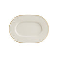 Line Gold Band Oval Plate 25cm (Special Purchase Item Delivery Lead Time 14 Working Days)