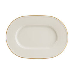 Line Gold Band Oval Plate 31cm (Special Purchase Item Delivery Lead Time 14 Working Days)