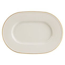 Line Gold Band Oval Plate 34cm (Special Purchase Item Delivery Lead Time 14 Working Days)