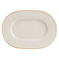 Line Gold Band Oval Plate 34cm (Special Purchase Item Delivery Lead Time 14 Working Days)