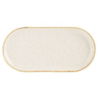 Seasons by Porcelite Oatmeal Narrow Oval Plate 30cm pack of 6