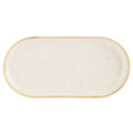 Seasons by Porcelite Oatmeal Narrow Oval Plate 30cm pack of 6