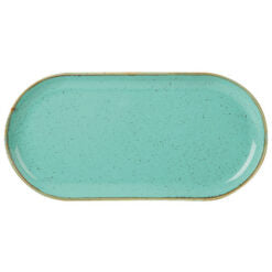 Seasons by Porcelite Sea Spray Narrow Oval Plate 30cm  Box of 6
