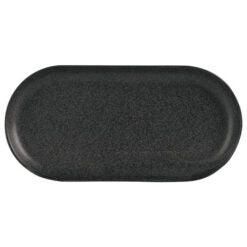 Seasons by Porcelite Graphite Narrow Oval Plate 32x20cm/12.5x8" Box of 6