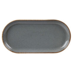 Seasons by Porcelite Storm Narrow Oval Plate 32x20cm/12.5x8" Box of 6