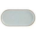 Seasons by Porcelite Stone Narrow Oval Plate 32x20cm/12.5x8" Box of 6
