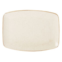 Seasons by Porcelite Oatmeal Rectangular Plate 32cm pack of 6