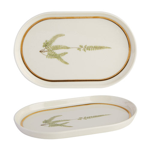 Botanical Oval Plate 18cm Pack of 6