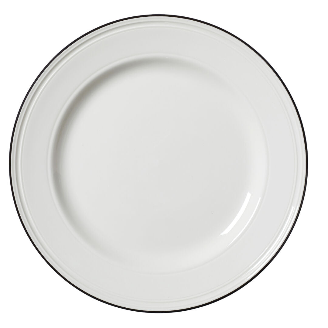 Bead Black Band Plate 28.5cm (11 1/4")
