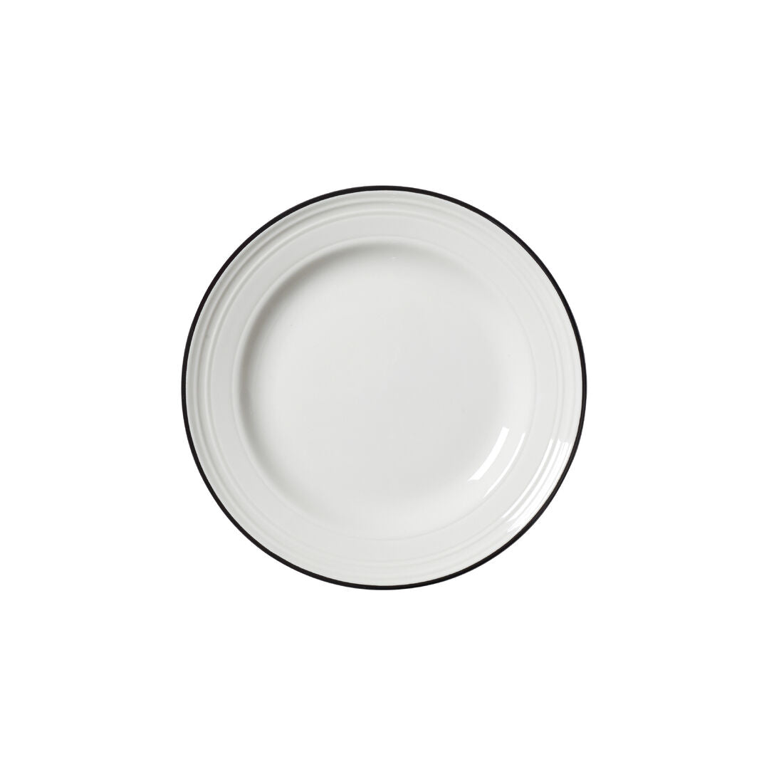 Bead Black Band Plate 16.5cm (6 1/2")