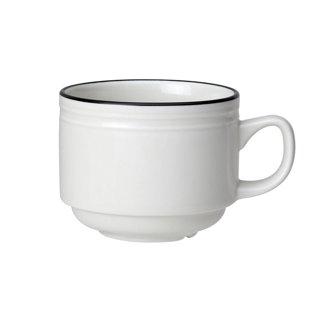 Bead Black Band Stacking Cup 20cl (7oz)