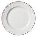 Bead Maroon Band Plate 28.5cm (11 1/4")