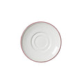 Bead Maroon Band Saucer 15cm (6")