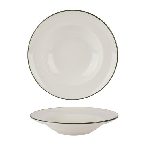 Modest Green Pasta Plate 25cm / 9.75"  420ml /  17.75oz (Boxes of 12)