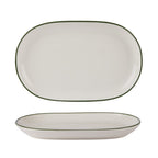 Modest Green Oval Platter 28 x 18cm / 11" x 7" (Boxes of 6)