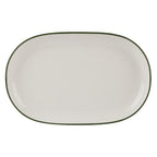 Modest Green Oval Platter 33 x 21cm / 13" x 8.25" (Boxes of 6)