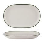 Modest Green Oval Platter 33 x 21cm / 13" x 8.25" (Boxes of 6)