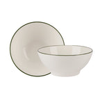 Modest Green Footed Bowl 14cm / 5.5"  450ml / 15.75oz (Boxes of 12)
