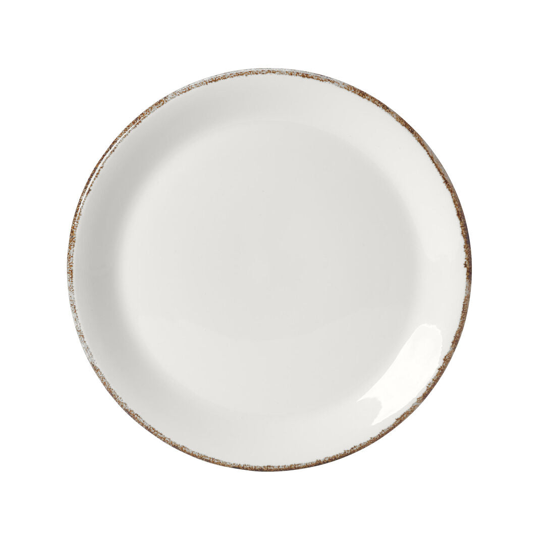 Brown Dapple Coupe Plate 28cm (11")