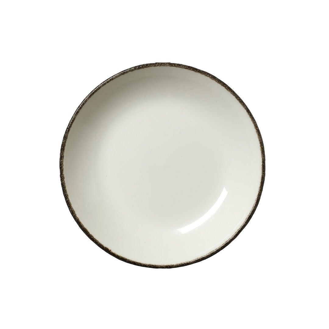 Charcoal Dapple Coupe Bowl 21.6cm 83.5cl (8 1/2" 29 2/5oz)
