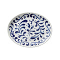 Messina Blue Oval Coupe Plate 25.5cm (10") (Boxes of 12)