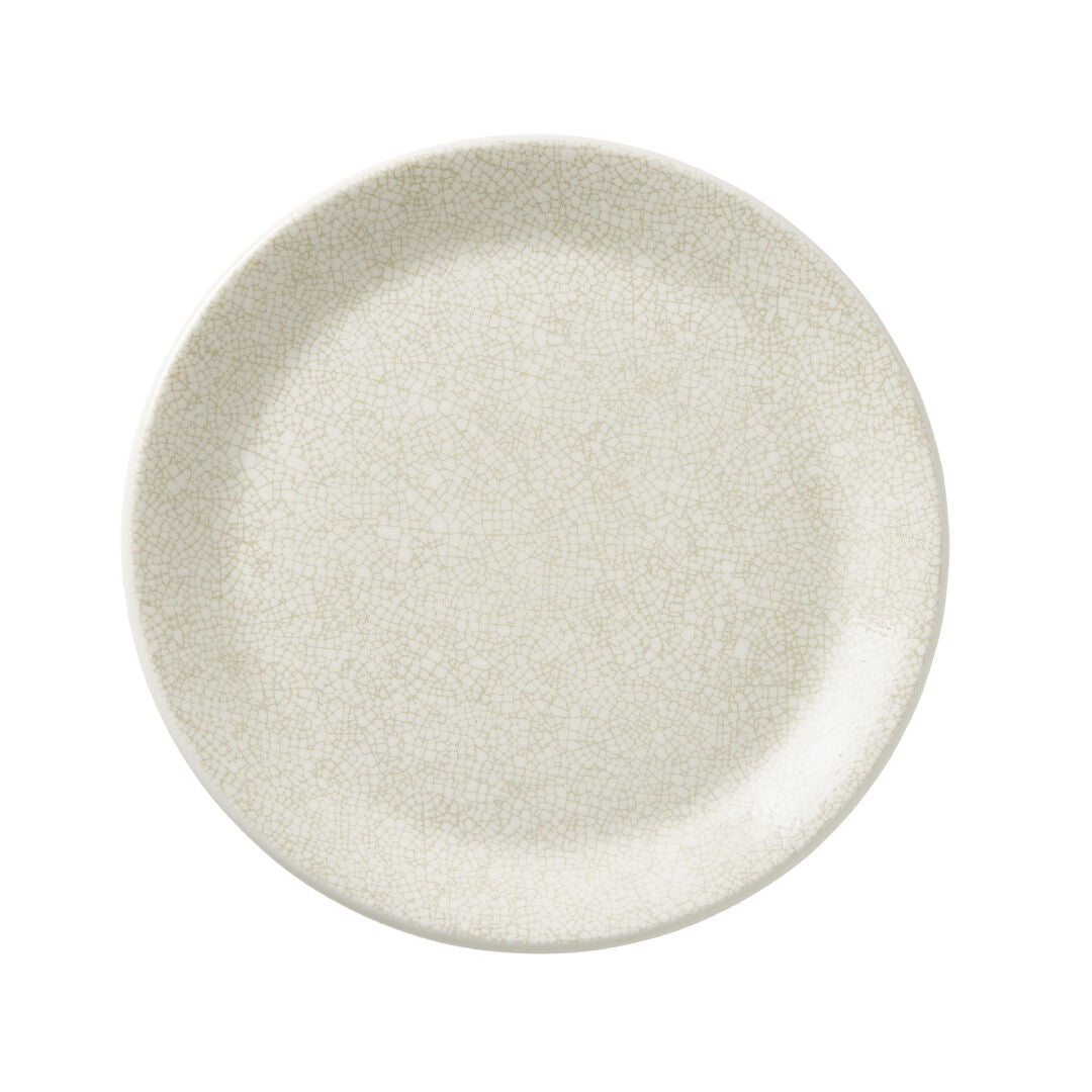 Ink Crackle Taupe Coupe Plate 25.25cm (10")