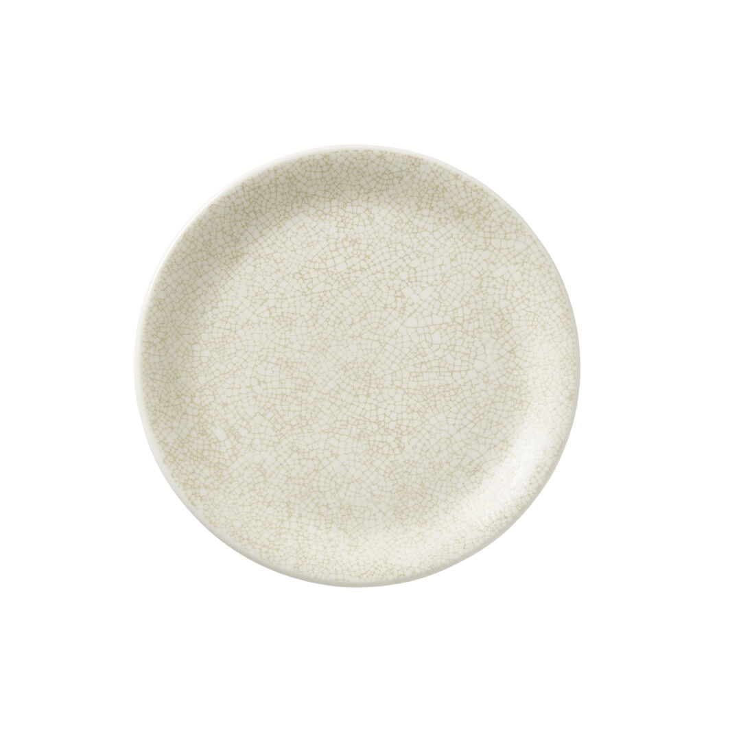 Ink Crackle Taupe Coupe Plate 20.25cm (8")