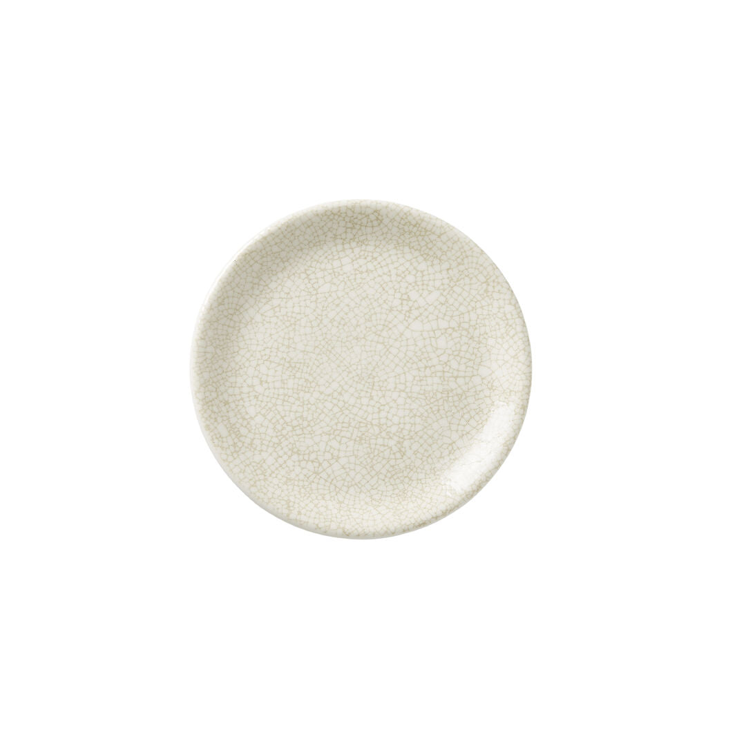 Ink Crackle Taupe Coupe Plate 15.25cm (6")