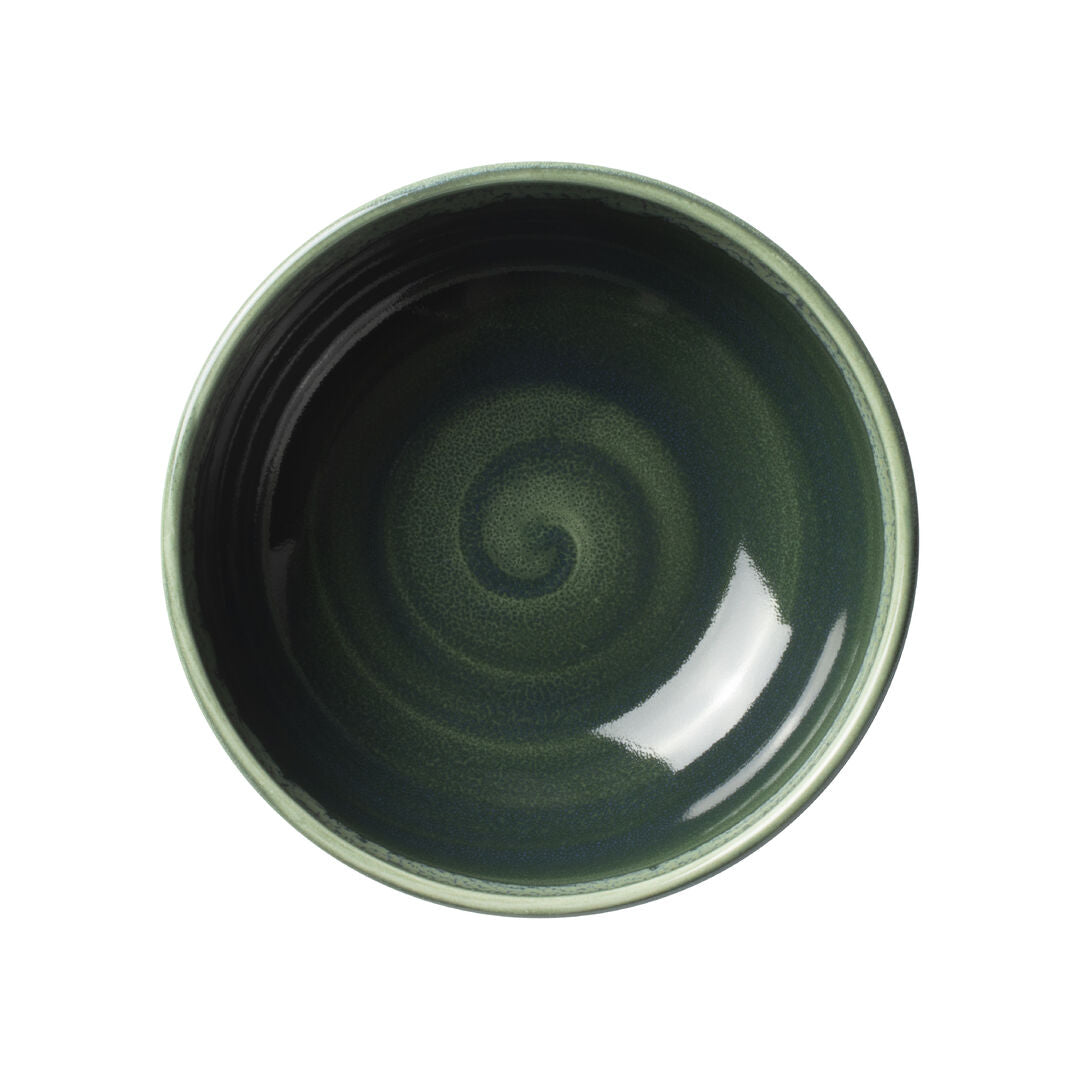 Aurora Vesuvius Burnt Emerald Bowl 15.5 x 6.75cm 65.5cl (6 1/8 x 2 5/8" 23oz)