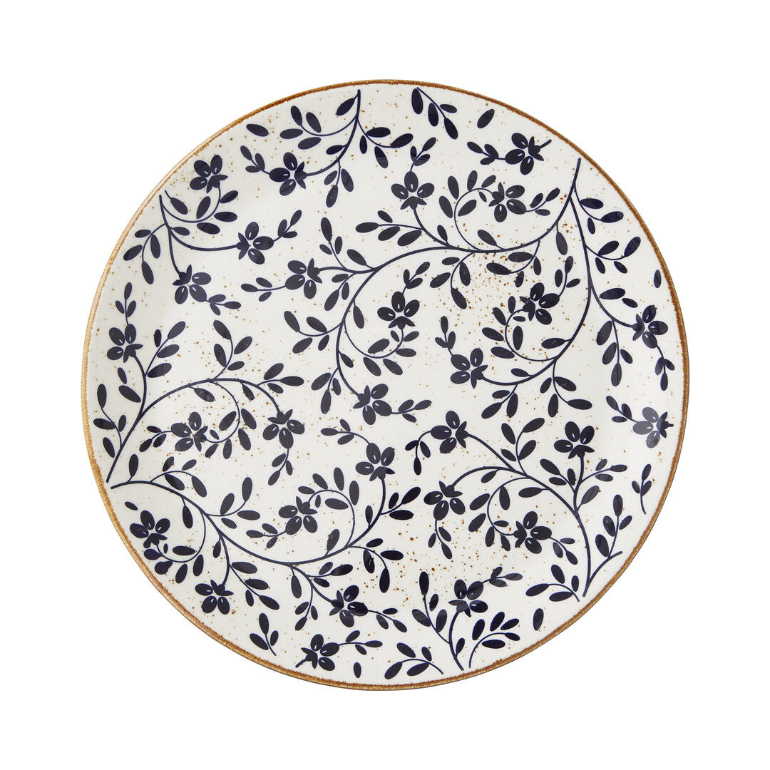 Flora Blue Coupe Plate 28cm (11")