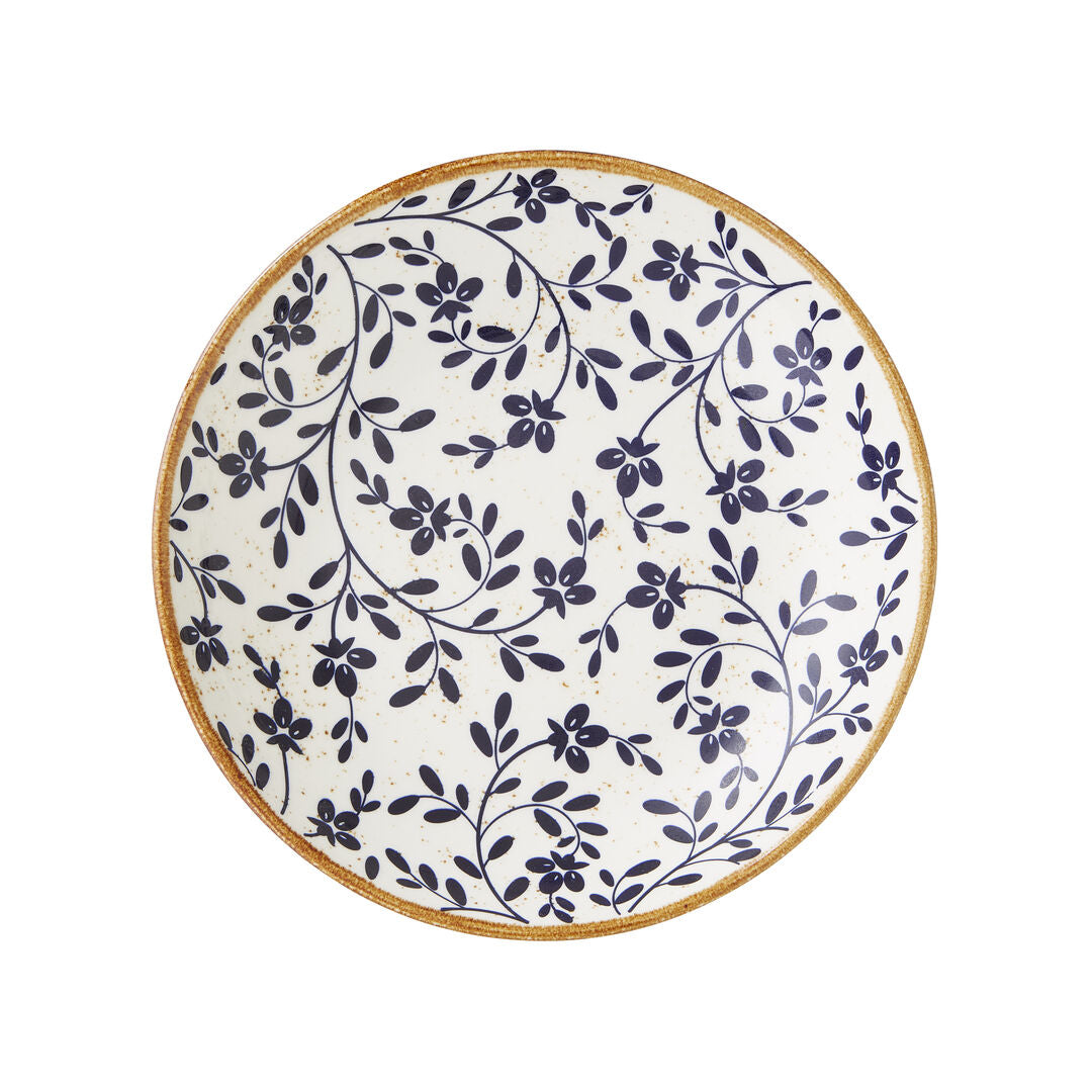 Flora Blue Coupe Bowl 21.6cm 83.5cl (8 1/2" 29 2/5oz)
