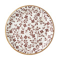 Flora Brown Coupe Plate 25.25cm (10")