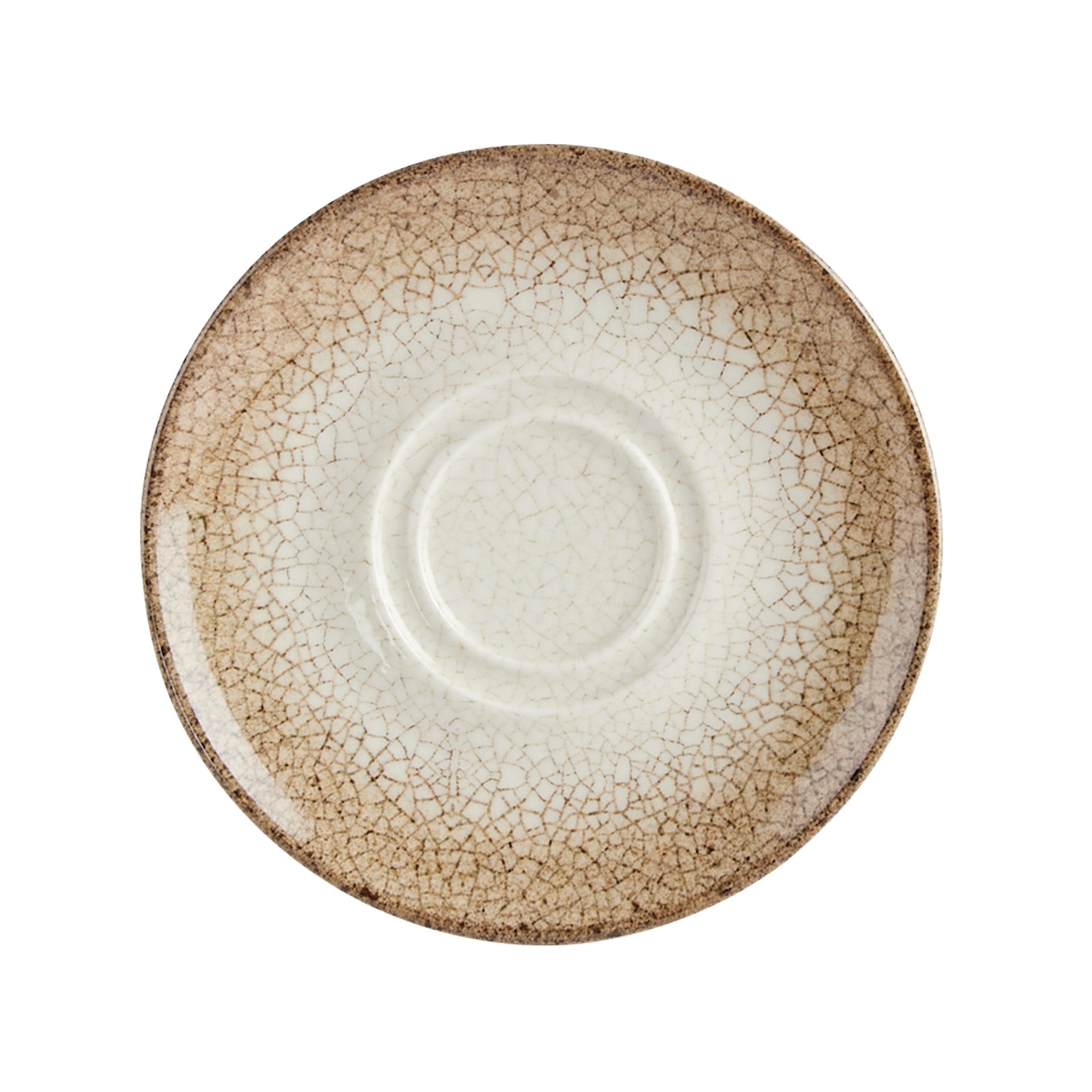 Scorched Double Well Saucer 16cm Box of 6
