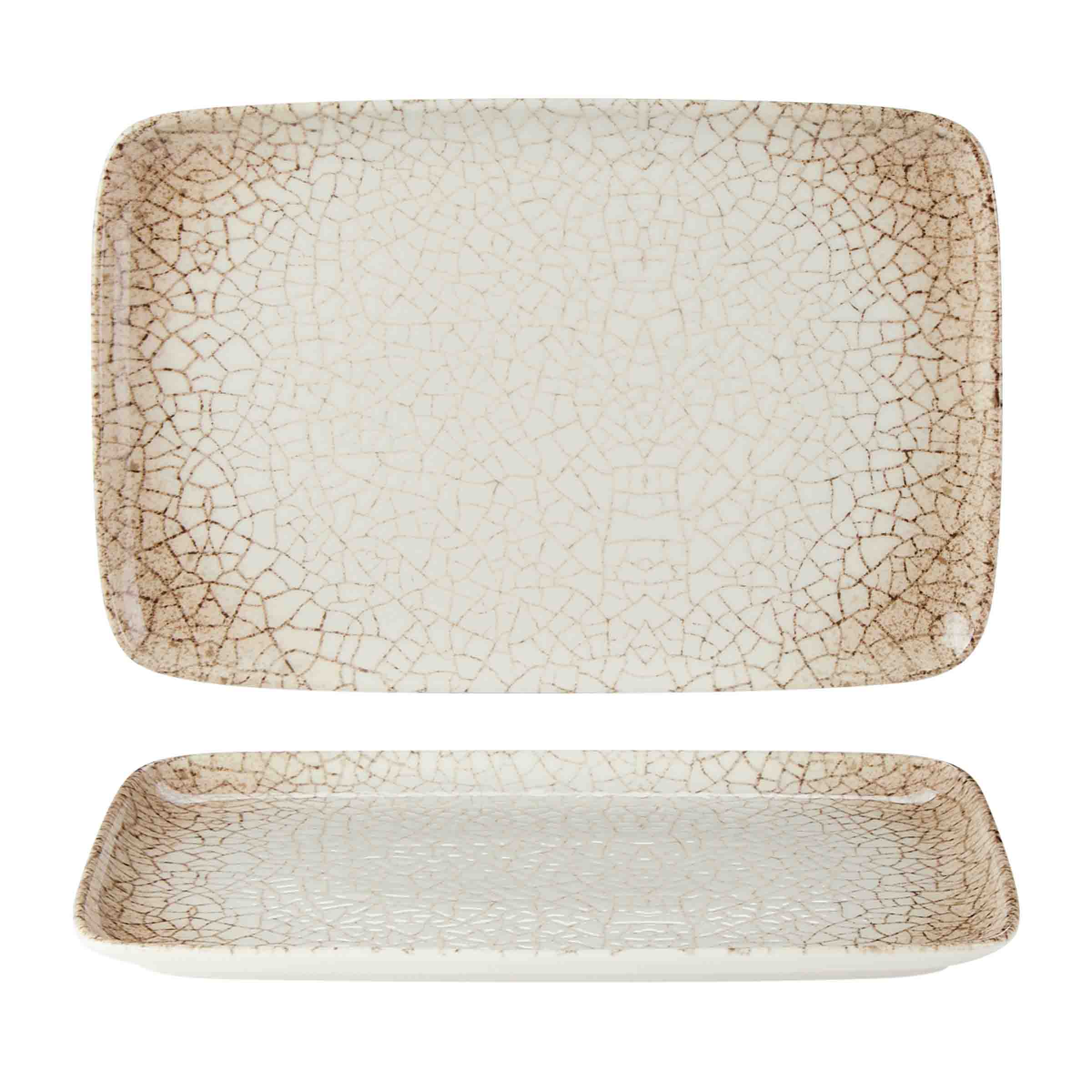 Scorched Rectangular Platter 27 x 20cm / 10.5" x 7.75"  Box of 6