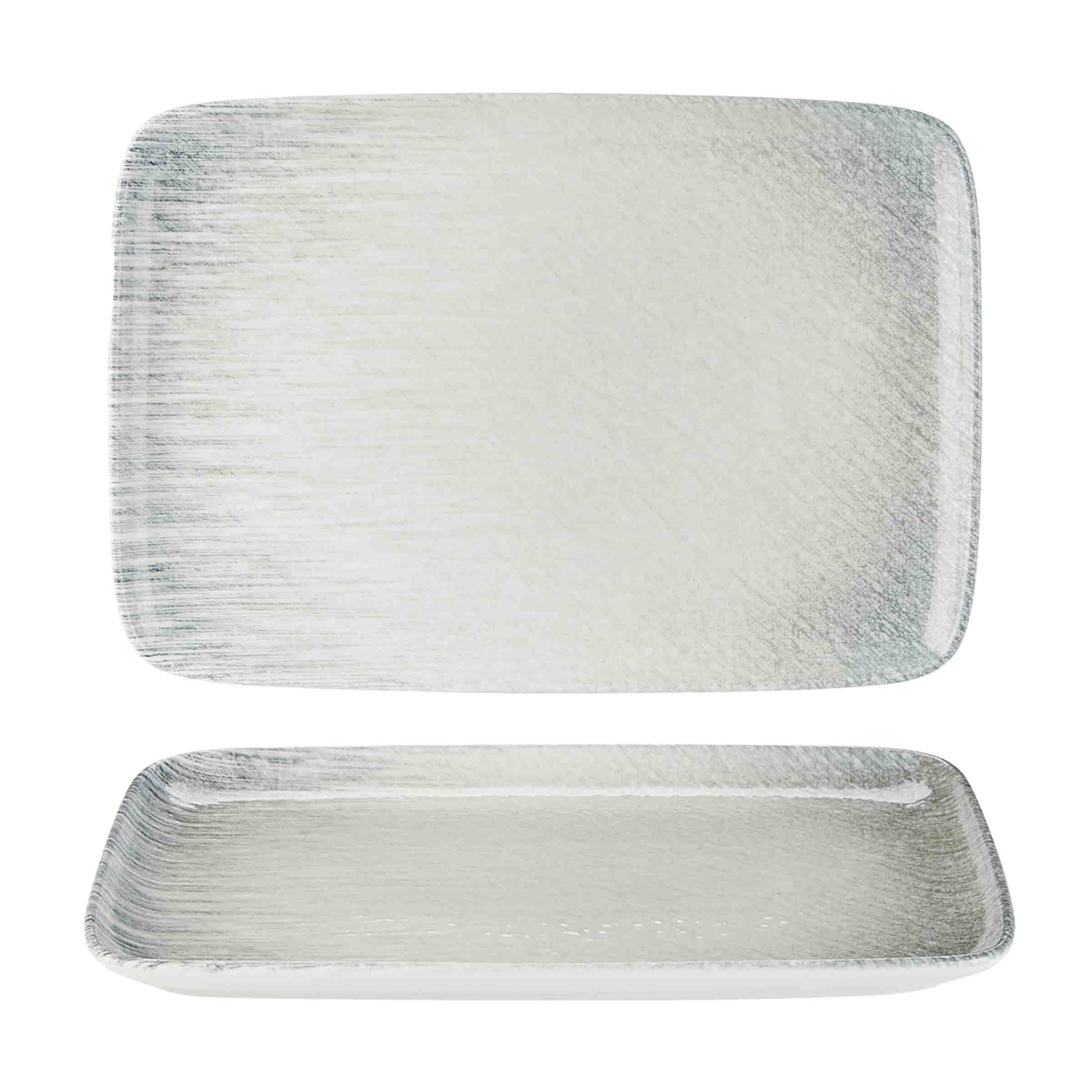 Linear Rectangular Platter 27 x 20cm  10.5" x 7.75" Box of 6