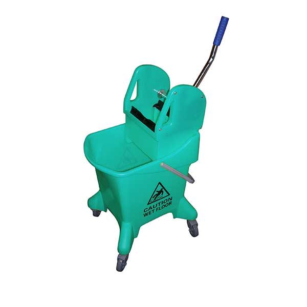 25Lt Green Kentucky Mop Bucket & Wringer (1)
